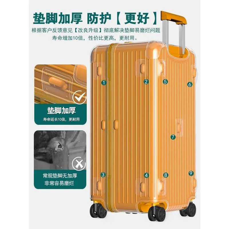 Clear Luggage Cover For Rimowa essential Trunk Plus 33inch Thicken PVC High  Quality With Zipper