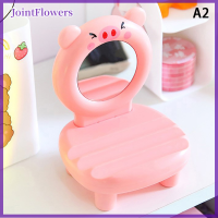 JointFlowers ที่วางโทรศัพท์ลายสัตว์น่ารักพร้อมกระจกวงเล็บเหลี่ยมปรับได้น่ารักที่วางโทรศัพท์แท็บเล็ตสำนักงานที่วางโทรศัพท์ที่วางบนโต๊ะ