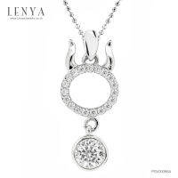 Lenya Jewelry  จี้สัญลักษณ์ Zodiac ประจำราศีพฤษก ความมั่นคงและหนักแน่น บนตัวเรือนเงินแท้ชุบทองคำขาวแท้