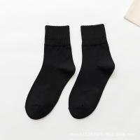 10 Pairs Women Cotton Socks Medium Tube Socks Breathable Pure Color Cute All-match Student College Japanese Korean Style 2022new