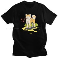 Unique Funny Akita Inu T-shirt Men Short Sleeve Japanese Doggie Tee Shirt O-neck Pure Cotton Dog Lover Tshirts Merch Gift 4XL 5XL 6XL