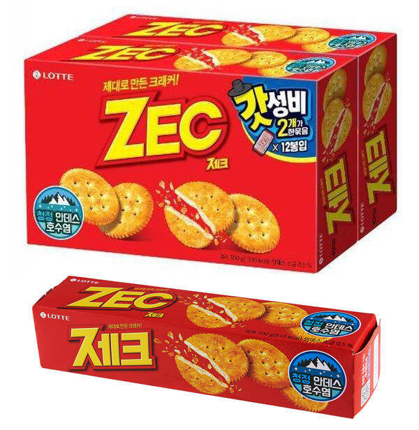 [WHOLESALE PRICE!] Lotte Original ZEC Low Sugar Biscuit (30 x 100g