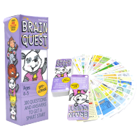 Brain quest preschool ages 4-5 American general practice intelligence Q &amp; a card brain task BQ Q &amp; a card preschool 4-5 years old original imported English teaching assistant childrens English book