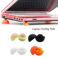 【CW】 4pcs/Set Laptop Cooling Pads Ball Cooler Universal Practical Notebook Skidproof Feet Heat Reduction Cooler Stand Holder