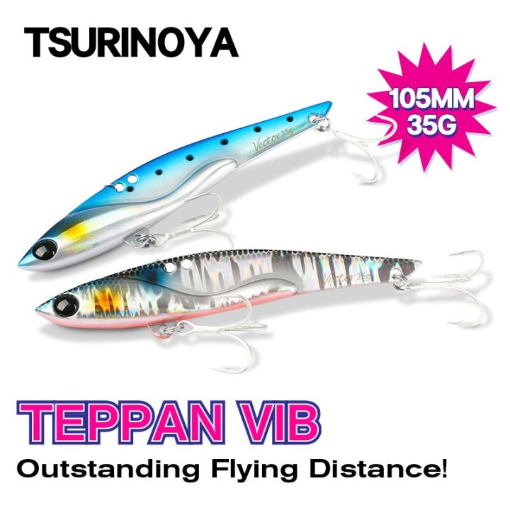 tsurinoya-เหยื่อตกปลาแบบ-vib-ทำจากโลหะเวกเตอร์ขนาด105มม-35กรัมเหยื่อแบบแข็งปลอมปลากะพง3d-การตกปลายาวใช้กับตะขอแหลม