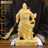 รูปปั้นจัดส่งได้ทันทีดูการผลิตรูปปั้น Wu Cai God Zhao Cai ต้นแบบกวนประดิษฐานมีดแนวนอนหินหยกทางเดินของระเบียงประตูร้านค้า