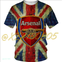 New！Arsenal 2023！Premier League 3D dicetak pendek lengan pendek cepat kering kualitas tinggi 20 potongan High quality products （Freeprinting of names）