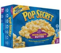 POP-SECRET Microwave Popcorn Movie Flavor 270G (90G X 3) POP-SECRET ไมโครเวฟป๊อปคอร์น รสมูฟวี่ 270G (90G X 3)