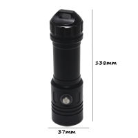 6000LM XM-L2 LED Diving flashlight Portable 26650 Tactical Waterproof Underwater Lantern Whiteyellow 100M 4-Mode dive light