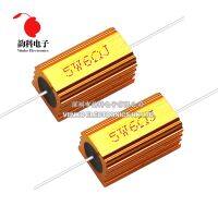 【DT】hot！ 2PCS 5W Aluminum Metal Wirewound Resistor 0.1   15K 0.5 1 2 5 6 8 10 50 200 300 1K 10K ohm RX24 Resistance