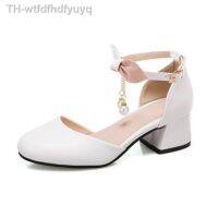 【hot】△✲♟  Children Heel Shoes Kids Sandals Mary Wedding Size 28-43