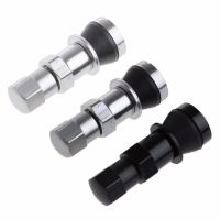 4Pcs/set Aluminum Car Tubeless Wheel Tire Valve Stem Rim Bolt-in W/Dust Cap Black/Titanium/Silver C45