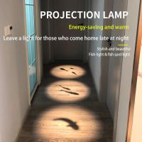 ZZOOI Nordic Projection Fish Ceiling Lights Bedroom Living Room Corridor Stair Ceiling Lamps LED Aisle Shopping Decorared Lighting