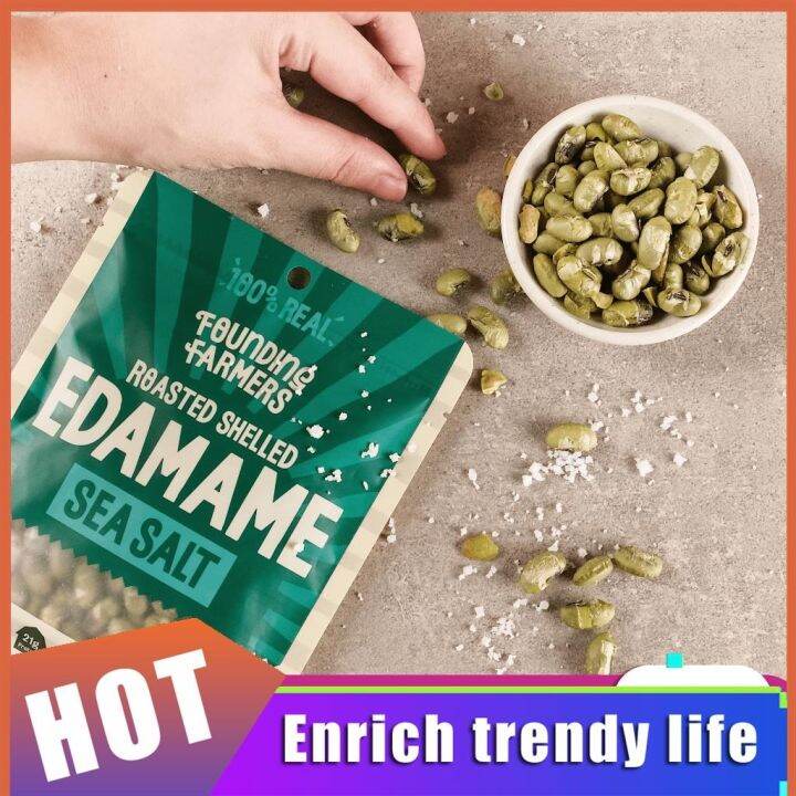 Founding Farmers Roasted Edamame in Sea Salt 50g Vegan No Cholesterol