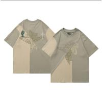 CODHuan Jian Air Jordan 6 x Travis Scott Edition Patchwork Print Short Sleeve T-Shirt