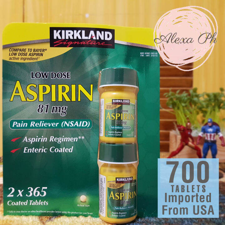 (EXPIRATION FEB 2025) Kirkland Signature, Low Dose Aspirin 81 mg (700