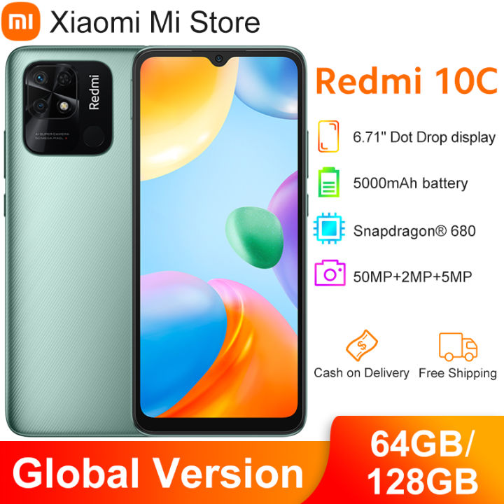 Global Version Xiaomi Redmi 10c Smartphone Snapdragon 680 Octa Core 64gb128gb 671 Display 6198