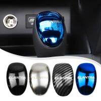 【cw】 1pcs For Hyundai Elantra 2016 2017 2018 2019 2020 Carbon Fiber Gear Shift Knob Cover ABS Handle Sticker Trims Decorative Shell 【hot】