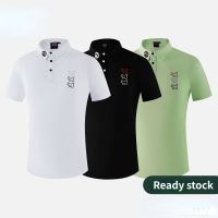 CAMERON Golf Mens Short Sleeve T-Shirt Summer Sports Lapel Polo Shirt Fashion Quick Dry Jersey