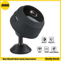 AMIR Mini กล้องวงจรปิดกลางแจ้ง,WiFi 1080P กล้องเพื่อการกีฬากลางแจ้ง,กล้องมองภาพกลางคืน HD,กล้องวิดีโอ DVA9พร้อมการแจ้งเตือน