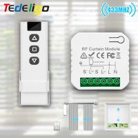 【LZ】 433MHz Wireless Curtain Switch Remote Control System AC 220V 10A rf Relay Receiver and Transmitter for Curtains/Motors/Blinds