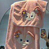 [Xiaoli clothing] Kawaii น่ารัก Disney Linabell Coral Velvet ผ้าเช็ดตัวเสื้อคลุมอาบน้ำผมแห้งหมวกนุ่มดูดซับน้ำแห้งเร็ว Ins ของขวัญสำหรับเด็กผู้หญิง