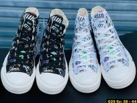 รองเท้าKith x Converse Chuck 70 10th Anniversary SIZE.36-44 *ขาว/ดำ* รองเท้าผ้าใบคอนเวิส รองเท้าหุ้มข้อ รองเท้าใส่เที่ยว ทรงสวย ยืดเกาะได้ดี
