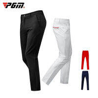 PGM Golf Tennis Men S Long Slim Trousers Spring Autumn High Elastic Sports Wear-Resistant Shorts Comfort Soft Dry KUZ052.กางเกง