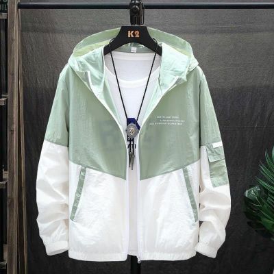 【CC】 2023 New Hooded Jackets for Men Protection Clothing Fishing Hunting Dry Male Windbreaker Size 4XL