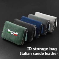 Motorcycle Suede Leather Portable storage box drivers license ID storage bag For Benelli TRK 502X 800 502 251 125 TRK502X TNT