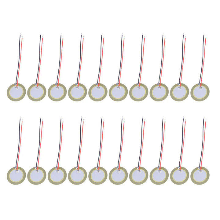 20PCS 20mm Piezo Disc Diaphragm Elements Buzzer Copper Sheet ...