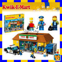 ของเล่น ตัวต่อบ้านซิมสัน T1016 ร้านสะดวกซื้อ Kwik E-mart สีสันสดใสของชาวซิมป์สัน Kwik E-mart จำนวน 2,218 ชิ้น