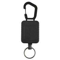 ลวดสลิงกลางแจ้งสำหรับพวงกุญแจ Return Retractable สำหรับ Key Chain Camping Telescopic Burglar Chain สำหรับ Key Holder Tactic K