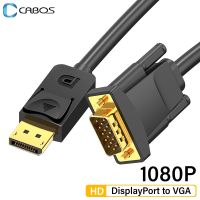 1080P Port tampilan ke VGA Adapter kabel Audio Video Displayport ke VGA untuk Laptop komputer TV kotak Monitor proyektor DP ke VGA