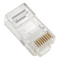 3ชิ้นขายดีแข็งหรือเกลียวลวดแข็งหรือสายเคเบิลคริสตัล CAT5 RJ45ปลั๊กแบบโมดูลาร์ตัวเชื่อมต่อเครือข่าย LAN