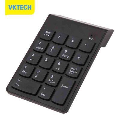 [Vktech] Mini Bluetooth-Compatible Numeric Keypad Wireless Number Pad 18 Keys Keyboard For PC