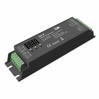 4 Channel PWM Constant Voltage DMX &amp; LED Decoder Controller Digital Display XLR3 RJ45 Port DC12-36V Input 8Ax4CH