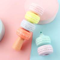 Special Offers Kawaii Candy Color Macaron Cake Highlighter Cute Highlight Mark Marker Pen Cookie Drawing Writing Tool