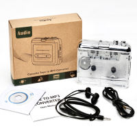 TONIVENT TON010 Portable Cassette to MP3 Player Mini USB Tape Player MP3 Converter with 3.5mm AUX Input Software CD Cassette Capture Audio Music Player Compatible with PC Laptop