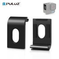 สำหรับ GoPro Hero11ขนาดเล็กสีดำ PULUZ แบตเตอรี่โลหะฝาครอบอินเตอร์เฟซด้านข้าง (สีดำ)