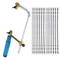 (Allen Materials)  Coping Saw เลื่อยมือขนาดเล็กแบบปรับได้ U Type Jeweler เลื่อยวงเดือน39; S Bow สำหรับเครื่องประดับ DIY เครื่องมืองานไม้หัตถกรรมชุดเครื่องมือช่างใบเลื่อย