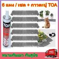 Anti CAT หนามกันแมว 6 ชิ้น/เซต (แถมกาวตะปู TOA ขนาด 300 ml 1 หลอด) หนามแมว ที่ไล่แมว ที่กันแมว หนามไล่แมว ไล่แมว แผงกันแมว แผงไล่แมว กันแมวเดิน