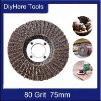 5Pcs Flat Flap Discs 75mm 3 Inch Sanding Discs 80 Grit Grinding Wheels Blades Surface Grinding For Angle Grinder