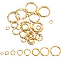 【YF】 Aço inoxidável Ouro Rings Split Rings Connector Jóias Fazendo Acessórios Descobertas Suprimentos 3-10mm 50-200Pcs por lote