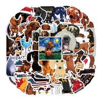 【LZ】☃✸  50PCS Cute Cartoon Dachshund Dog Stickers For DIY Wall Phonecase Book Waterproof Removable