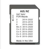ใหม่ล่าสุดแผนที่รุ่นนำทาง SD การ์ดจีพีเอสออสเตรเลียนิวซีแลนด์สำหรับมาสด้า3 6 CX3 5 9 MX5จัดส่งฟรีด้วยสติกเกอร์ป้องกันหมอก.