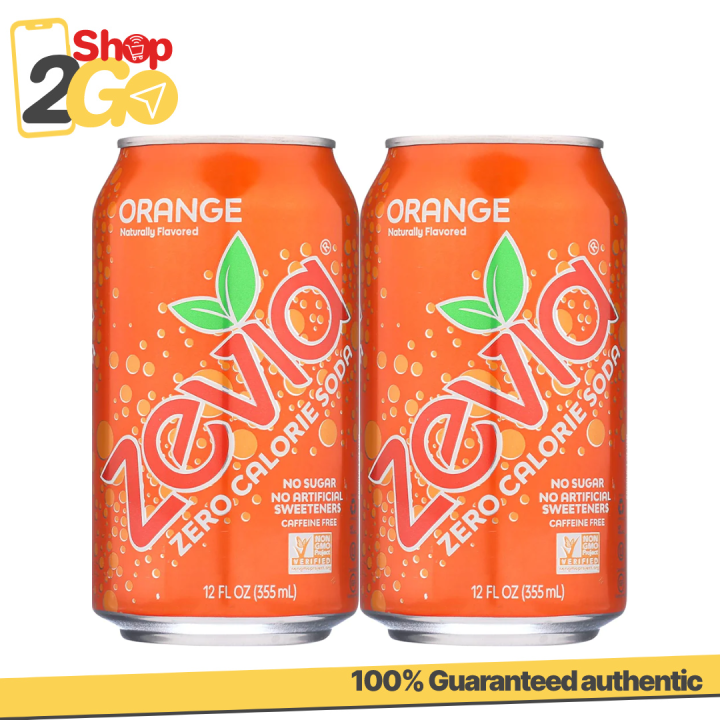 (2pcs) Zevia Orange Soda 355ml Lazada PH