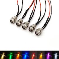 5pcs 3mm Pre-Wired LEDs Bulb Ultra Bright Emitting Diodes Indicator Lights 3V 5V6V 9V 12V 24V 36V 48V 110V 220V 6mm Panel Mount Electrical Circuitry P