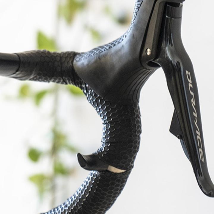 ที่วางจักรยานแบบซับ-มือจับจักรยานน้ำหนักเบาที่บีบมือหัวแม่มือปลายมือจับลดความเหนื่อยล้าขี่อุปกรณ์เสริมกันลื่น