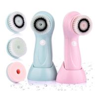 3 in 1 Electric Facial Cleanser Wash Face Cleaning Machine Pore Cleaner Body Cleansing Massage Mini Skin Beauty Massager Brush